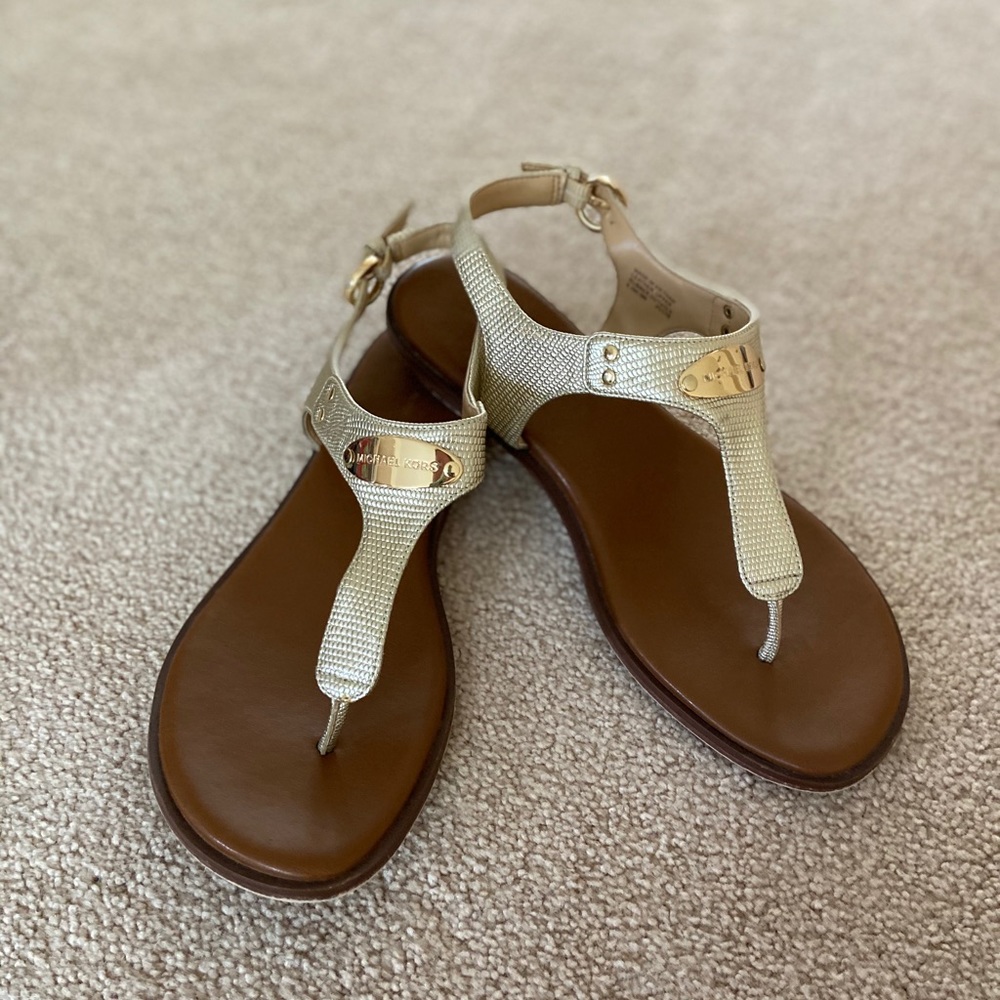Michael Kors Gold Sandals